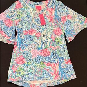 Lilly Pulitzer Delancey Dress Bell Sleeved Women’s Size Large NWT